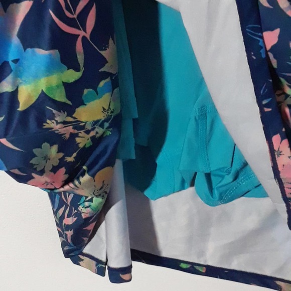 Reel Legends Skort Blue Floral Beach, size 3X, NWT! Orig $32 Pleat Active Swim - Picture 4 of 8